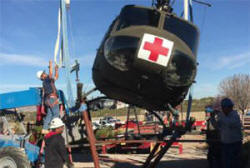 Medevac Hoisted Above Veterans Memorial Park In Las Cruces, NM