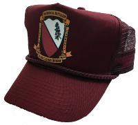 Maroon mesh twill Medevac cap