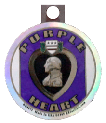 Purple Heart pocket disk.